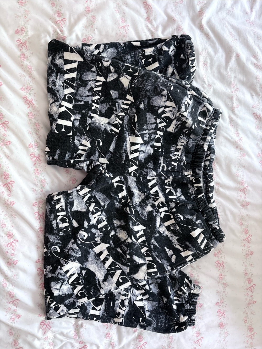 Awake Black and White SweatPants Size Medium